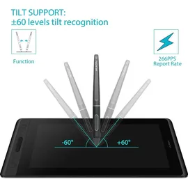 Huion KAMVAS PRO 12 (12", 5080 lpi), Grafiktablett, Schwarz