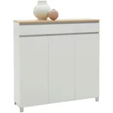 DIETER KNOLL SORRENT 125 x 126 x 37 cm 8 Fächer, 2 Schubladen weiß