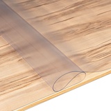 ANRO Tischfolie Tischschutzfolie mit Struktur für Hochglanz und Glastische Tischdecke Folie für Tisch Tischschutz 1,5mm 160x90cm