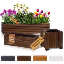 BooGardi Blumenkasten 64 x 20 x 14 cm Dunkelbraun