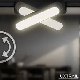 Briloner Luxtrail Komplettset, 4x LED Tracklight, Schwenkbar, Einspeisung, Schwarz 2 m - Schwarz