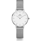 Daniel Wellington Petite Sterling Silber 28mmmm Schwarz Damen 