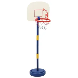 vidaXL Basketballkorb Blau/Gelb/Weiß 90 x 121 cm