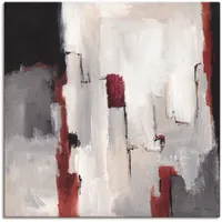 ARTland Wandbild »Rot an Grau II«, Gegenstandslos, (1 St.),