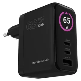 mobile origin MO-65WDCH-PW20, Drinnen, AC, Schwarz - Schwarz