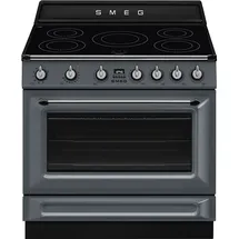 Smeg TR90IMGR Standherd mit Induktion, 90 cm, Victoria-Design - Slate Grey