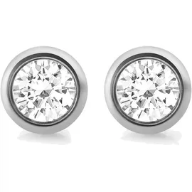 ZEEme Paar Ohrstecker ZEEME "Edelstahl mit weißem Zirkonia 6mm", Damen, Gr. one-size, Edelstahl, weiß (weiß, weiß), Ohrringe