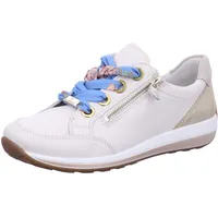 Ara Shoes ARA Damen Osaka Sneaker, Cream,Shell,Platin, 43 EU Weit