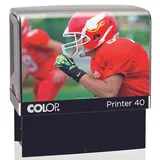 Colop Textstempel, individualisierbar Printer 40 Green Line selbstfärbend schwarz ohne Logo, 1 St.