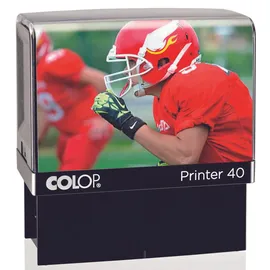 Colop Textstempel, individualisierbar Printer 40 Green Line selbstfärbend schwarz ohne Logo, 1 St.