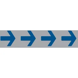 Türschild, 4 Pfeile, 40 x 160 mm - 160x40x1 mm Kunststoff