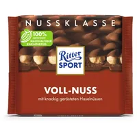 Ritter Sport Voll-Nuss Tafelschokolade Milch mit Haselnüssen 100g