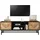 Okwish TV-Lowboard 150x55x38 cm Schwarz Holz