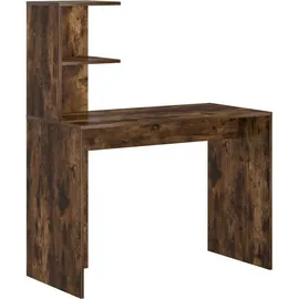 vidaXL Schreibtisch Geräucherte Eiche 102 x 50 x 124 cm Holzwerkstoff