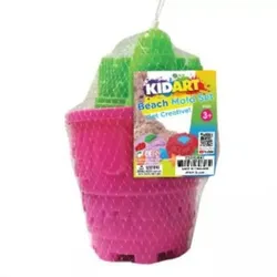 Kid Art: Strandset, Kinetischer Sand mit 6 Formen - rot