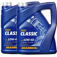 2X MANNOL MN7501-5 Classic 10W-40 Motoröl API SN/SM/CF 5L