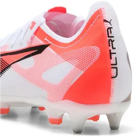 Puma Ultra 5 Match Stollenschuhe Herren White/Black/Glowing Red 40