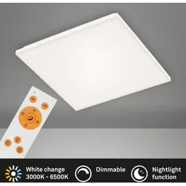 Briloner - Dimmbare LED-Deckenleuchte FRAMELESS LED/24W/230V + Fernbedienung Weiß