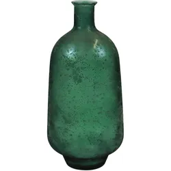 Dekovase AM DESIGN "aus recyceltem, grünem Glas im matten Finish", grün, B:29cm H:59,5cm, Glas, Vasen, umweltfreundlich und einzigartig
