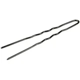 Mex pro Hair U-Haarnadel 70 mm gewellt, Schwarz (12 Stück)