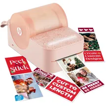 HP Sprocket Panorama Instant- Tragbarer Farbetiketten- und Fotodrucker (Rosa). Personalisieren Sie Drucke im Format 2 x 0,5 bis 9 auf Papier mit Selbstklebender Zinkrückseite