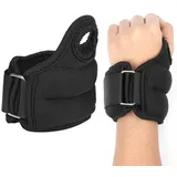 Belle Vous Schwarze Handgelenkgewichte 2er Set - 0,5kg Knöchelgewichte - Handgelenkgewichte für Frauen und Männer - Gewichtsmanschetten Fuß - Gewichte für Beine - Gewicht Armband