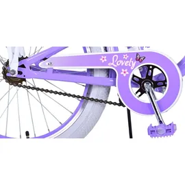 Volare Lovely 20" RH 26.5 cm lila 1-Gang Handbremsen