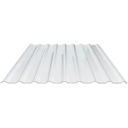 Polycarbonat Spundwandplatte | 20/1100 | 1,00 mm | Klar | 4500 mm