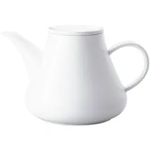 Kahla 391125A90039C Five Senses Kaffeekannne/Teekanne 1,50 l | weiße Teekanne 1500 ml aus Porzellan