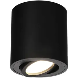 EDO MALDA Black Spot Deckenleuchte, IP20, GU10, 220-240V, rund schwarz