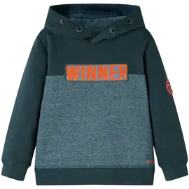 vidaXL Kinder-Kapuzenpullover Dunkelgrün 116