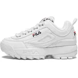 Fila Unisex Kinder Disruptor Teens Sneaker, White, 36