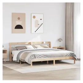 vidaXL Massivholzbett 180 x 200 cm Braun
