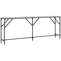 VidaXL Konsolentisch Grau Sonoma 200x29x75 cm Holzwerkstoff