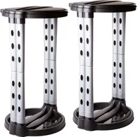 Müllsackständer stabil für 60-120L Beutel gelber Sack einfach aufbauen - Grau