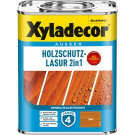 Xyladecor Holzschutz-Lasur 2 in 1 750 ml teak matt