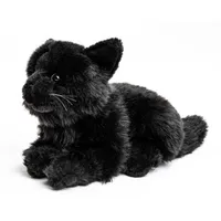Uni-Toys - Katze schwarz, liegend - 20 cm (Länge)