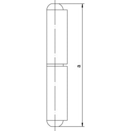 Simonswerk Profilrolle KO 40 z.Anschweißen Bandlänge 160mm STA blk Simonswerk