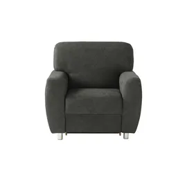 Smart Relaxsessel Valencia Mikrofaser 116 x 90 x 93 cm Grau