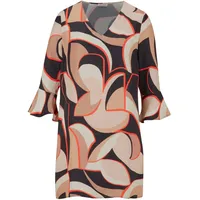 ALBA MODA Blusentunika mit grafischem Muster in schwarz | Gr.: 38