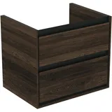 Ideal Standard Waschbeckenunterschrank 60 x 44 x 51,7 cm Nussbaum/Schwarz Matt