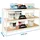 Proregal Schwerlastregal Wood Beast Three HxBxT 200x240x75cm | Fachlast 400kg | Weiß