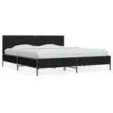 vidaXL Bettgestell 200 x 200 cm Schwarz