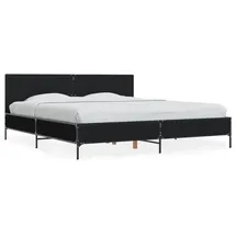vidaXL Bettgestell 200 x 200 cm Schwarz