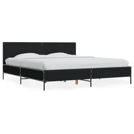 vidaXL Bettgestell 200 x 200 cm Schwarz