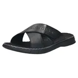 Bugatti man Herren Slipper, Männer Slipper, Mokassins,Freizeit,Slip-ons,freitzeitschuhe,offener einschlupf,maennlich,Men's,Black (1000),42 EU/EU UK - 42