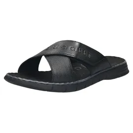 Bugatti man Herren Slipper, Männer Slipper, Mokassins,Freizeit,Slip-ons,freitzeitschuhe,offener einschlupf,maennlich,Men's,Black (1000),42 EU/EU UK - 42