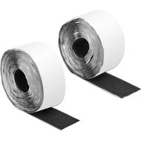 Delock Klettband, selbstklebend mit Haft- und Flauschband L 5 m x 50 mm Schwarz