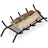Relaxdays Kaminrost 69 x 34 cm schwarz
