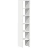 vidaXL Bücherregale 2 Stk. Stapelbar 30 x 30 x 80 cm Weiß
